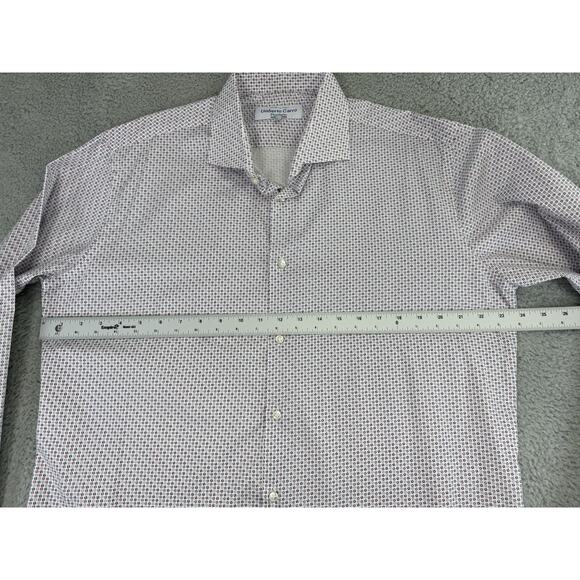 Umberto Carro Italy Positano Multicolor Geometric Print Casual Shirt Men 17/43 - Picture 8 of 15